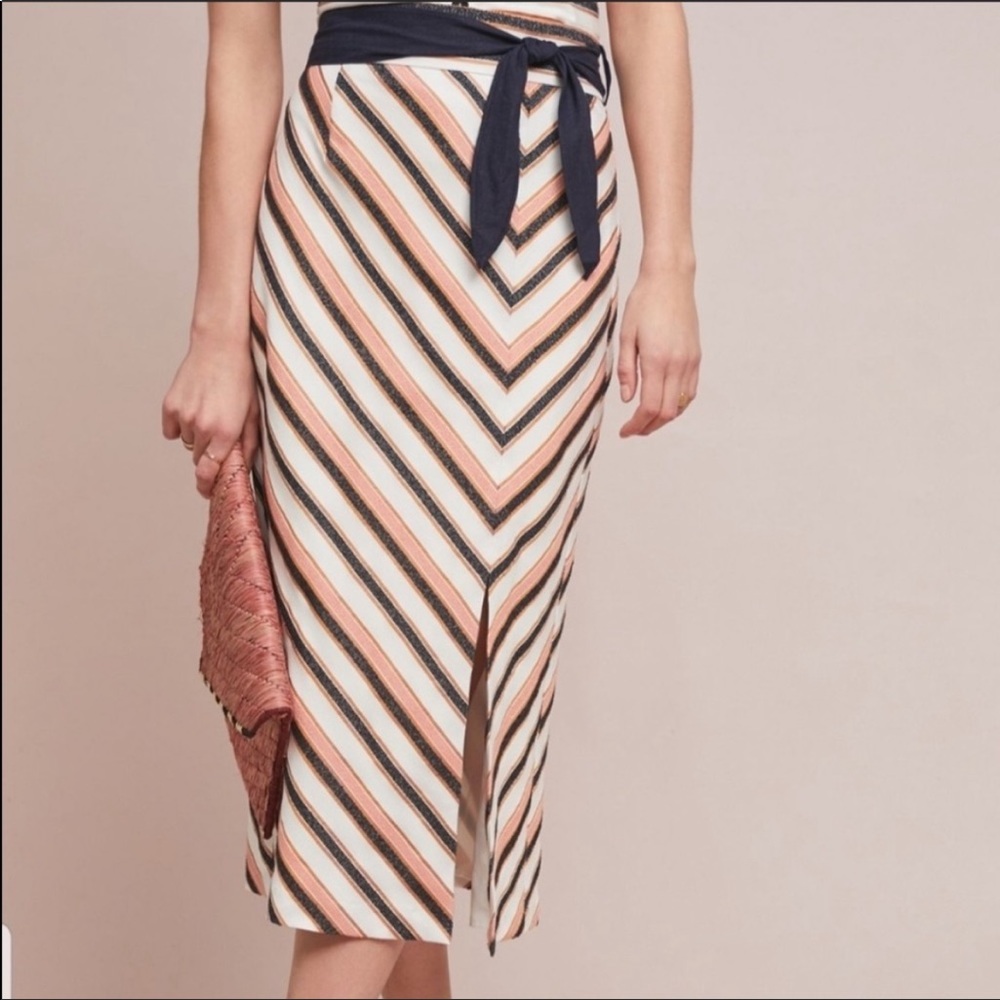 Antropologie Stripe Skirt